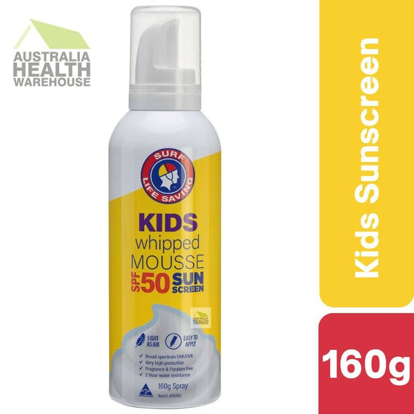 [Expiry: 08/2026] ] Surf Life Saving Kids Whipped Mousse SPF50 Sunscreen 160g