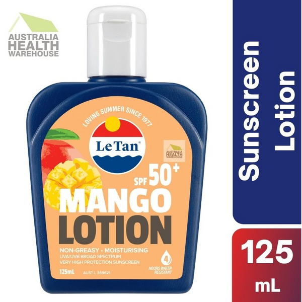 [CLEARANCE EXPIRY: 04/2024] Le Tan SPF 50+ Mango Sunscreen Lotion 125mL