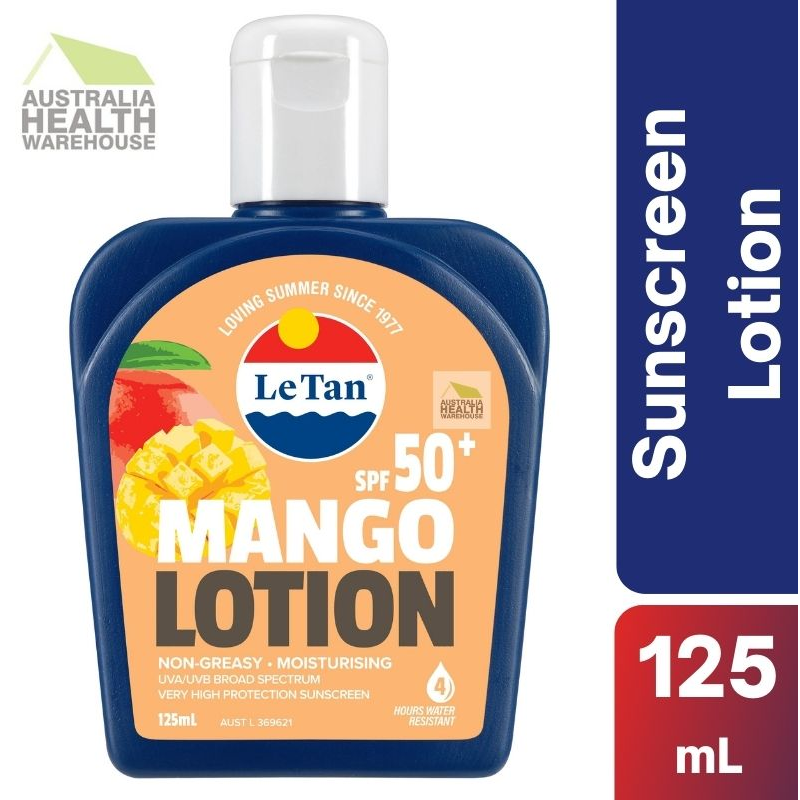 Le Tan SPF 50+ Mango Sunscreen Lotion 125mL April 2024