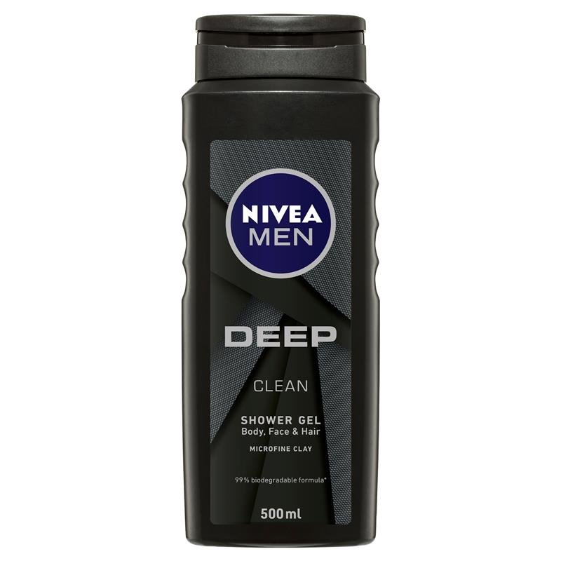 Nivea Men Deep Clean Shower Gel 500mL August 2024
