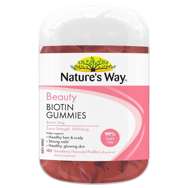 [Expiry: 05/2025] Nature's Way Beauty Biotin 40 Gummies