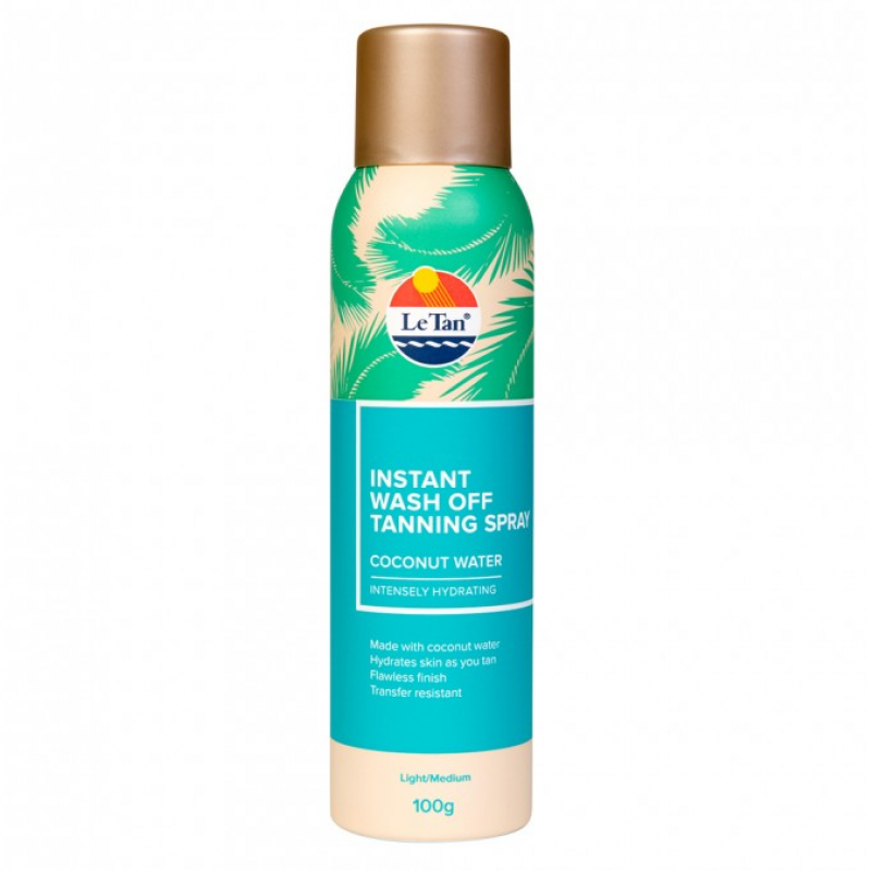Le Tan Instant Wash Off Spray Coconut Water 100g