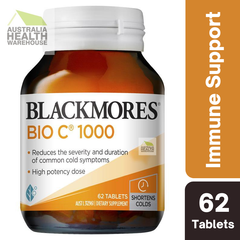 [Expiry: 02/2026] Blackmores Bio C 1000mg 62 Vitamin C Tablets