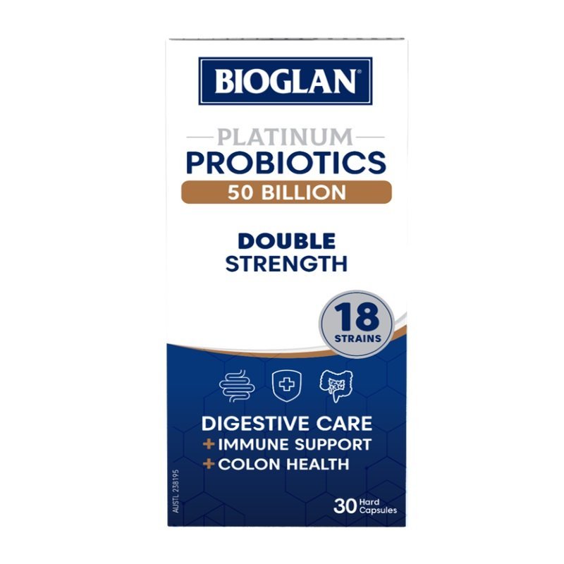 Bioglan Platinum Probiotics 50 Billion Double Strength 30 Capsules April 2025