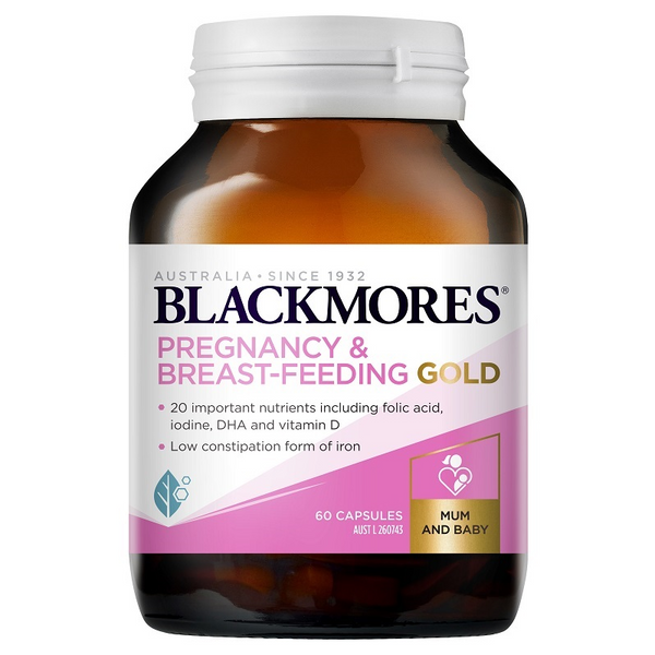 Blackmores Pregnancy and Breastfeeding Gold 60 Capsules February 2025