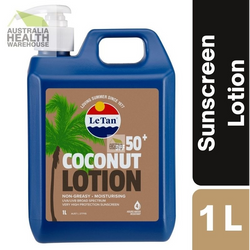 Le Tan SPF 50+ Coconut Sunscreen Lotion 1 Litre December 2025