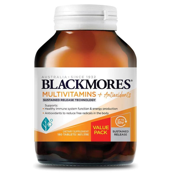[Expiry: 03/2025] Blackmores Sustained Release Multivitamins + Antioxidants 180 Tablets