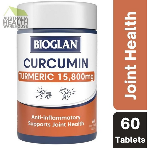 Bioglan Curcumin Turmeric 15,800mg 60 Tablets May 2025