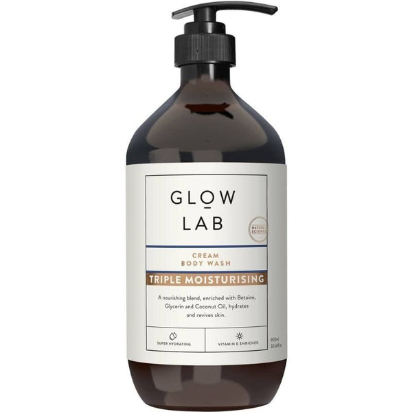 Glow Lab Cream Body Wash Triple Moisturising 900mL December 2025