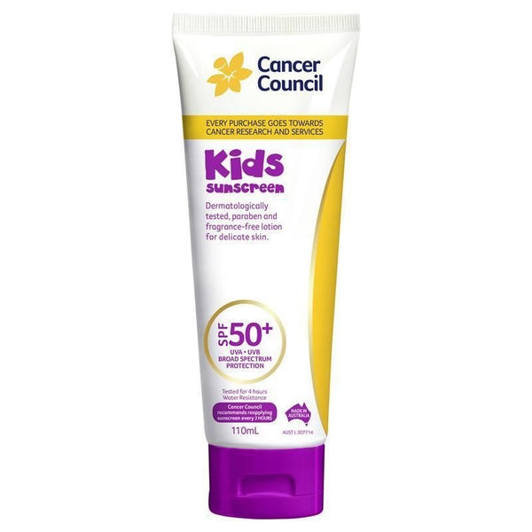 [Expiry: 07/2026] Cancer Council Kids Sunscreen SPF 50+ Tube 110mL