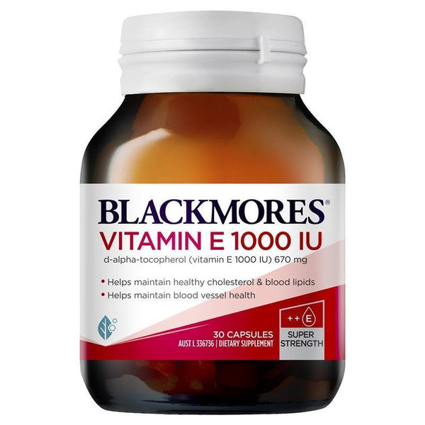 Blackmores Vitamin E 1000IU 30 Capsules August 2026