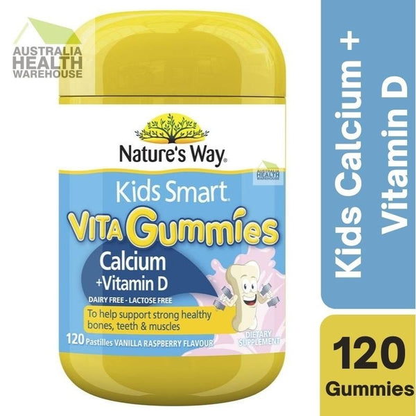[Expiry: 08/2024] Nature's Way Kids Smart Vita Gummies Calcium + D3 120 Pastilles