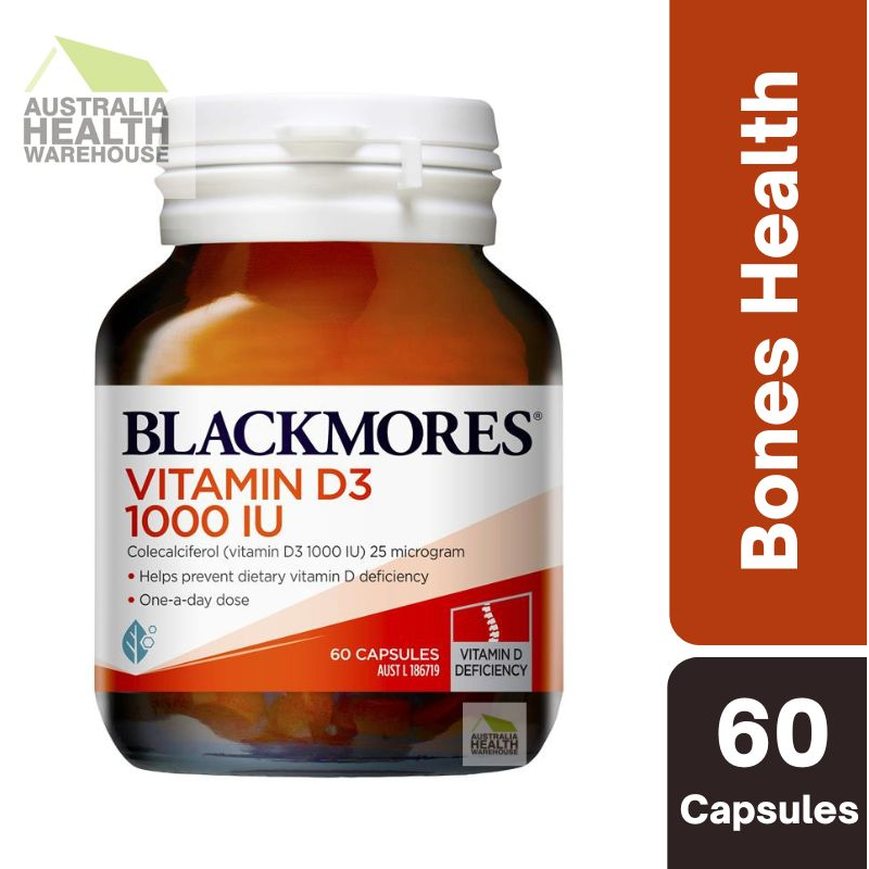 [Expiry: 06/2025] Blackmores Vitamin D3 1000IU 60 Tablets