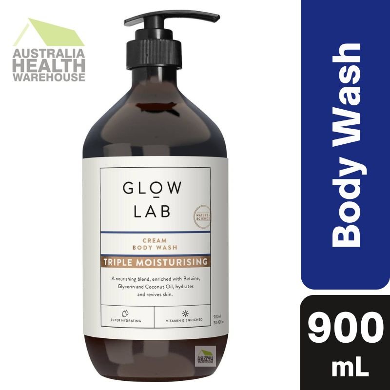 Glow Lab Cream Body Wash Triple Moisturising 900mL April 2024