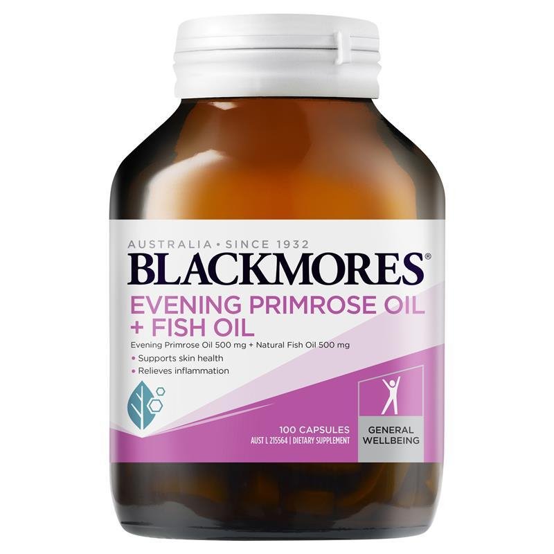 Blackmores Evening Primrose Oil + Fish Oil 1000mg 100 Capsules February 2027