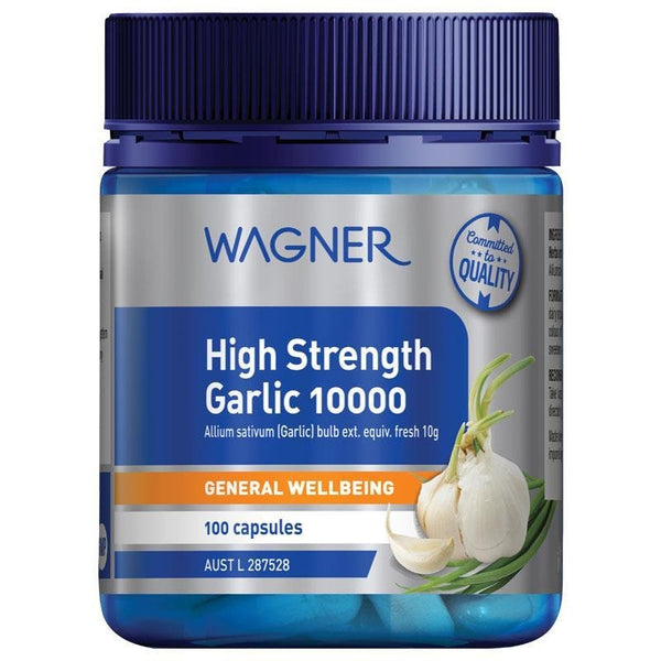 Wagner High Strength Garlic 10000 100 Capsules November 2024