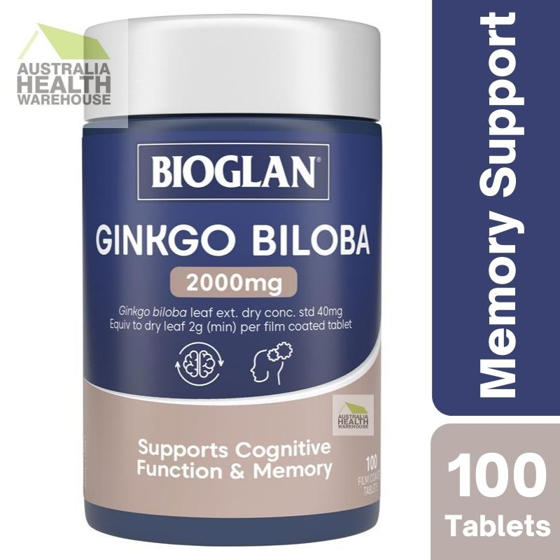 [Expiry: 05/2025] Bioglan Ginkgo Biloba 2000mg 100 Tablets