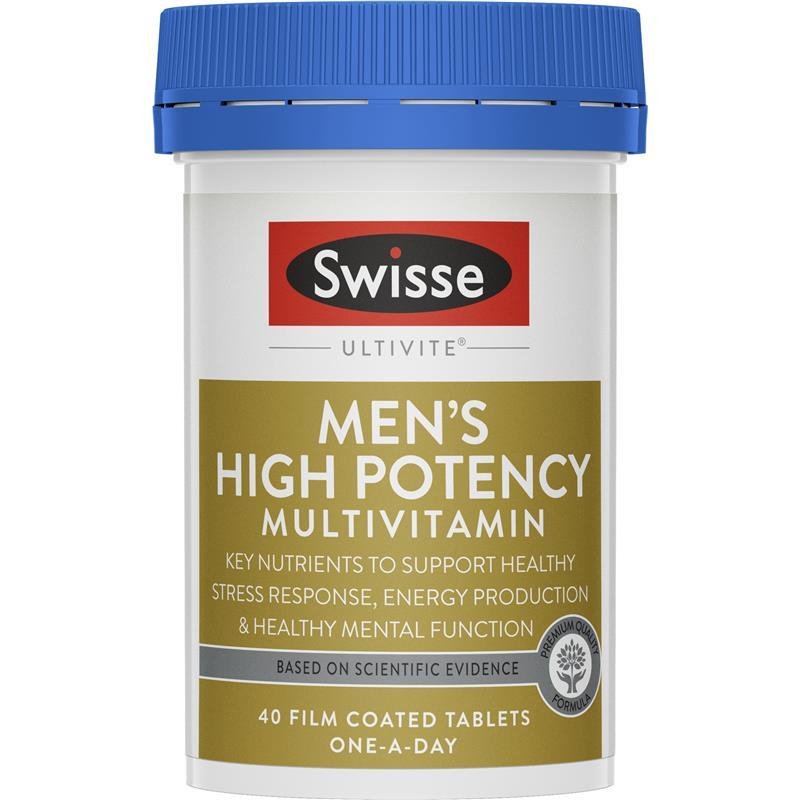Swisse Ultivite Men's High Potency Multivitamin 40 Tablets May 2025