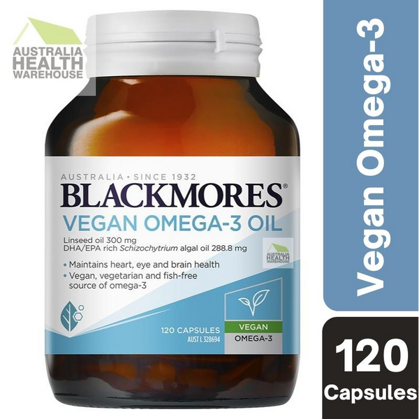 Blackmores Vegan Omega-3 Oil 120 Capsules July 2025