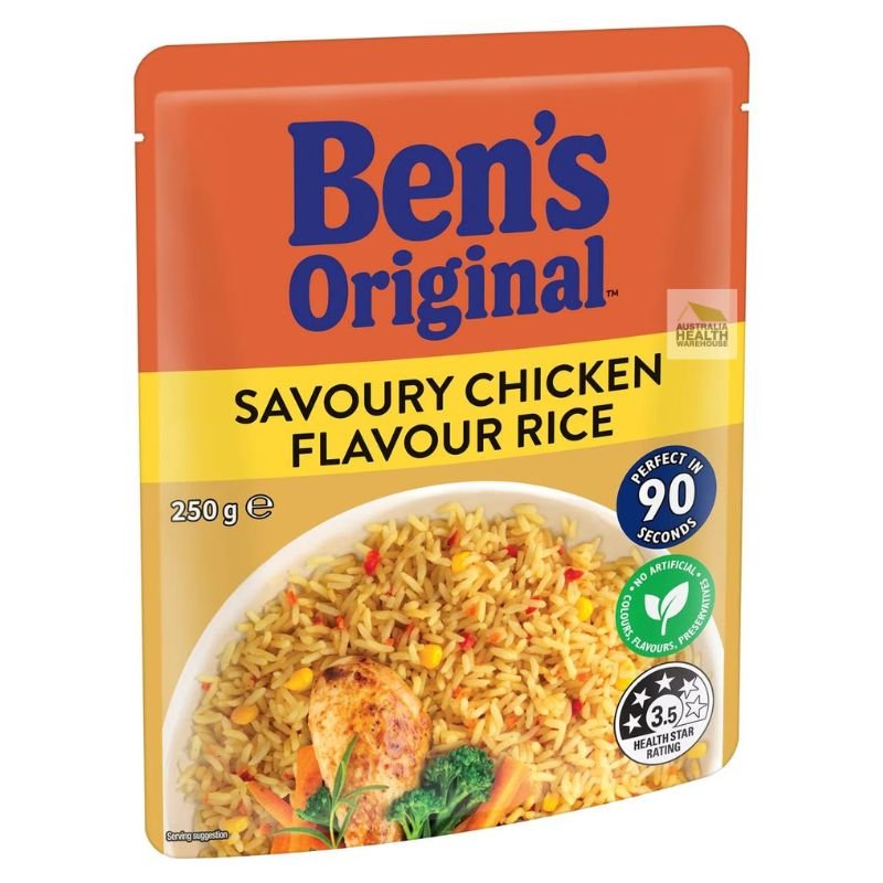 Ben's Original Savoury Chicken Flavour Rice Microwave Rice Pouch 250g