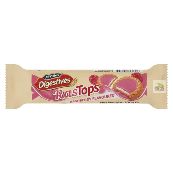 Expiry Date: 19/08/24 Mcvitie's Digestives RasTops Raspberry Flavoured 100g