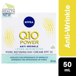 Nivea Q10 Power Anti-Wrinkle + Pore Minimising Day Cream SPF15 50mL