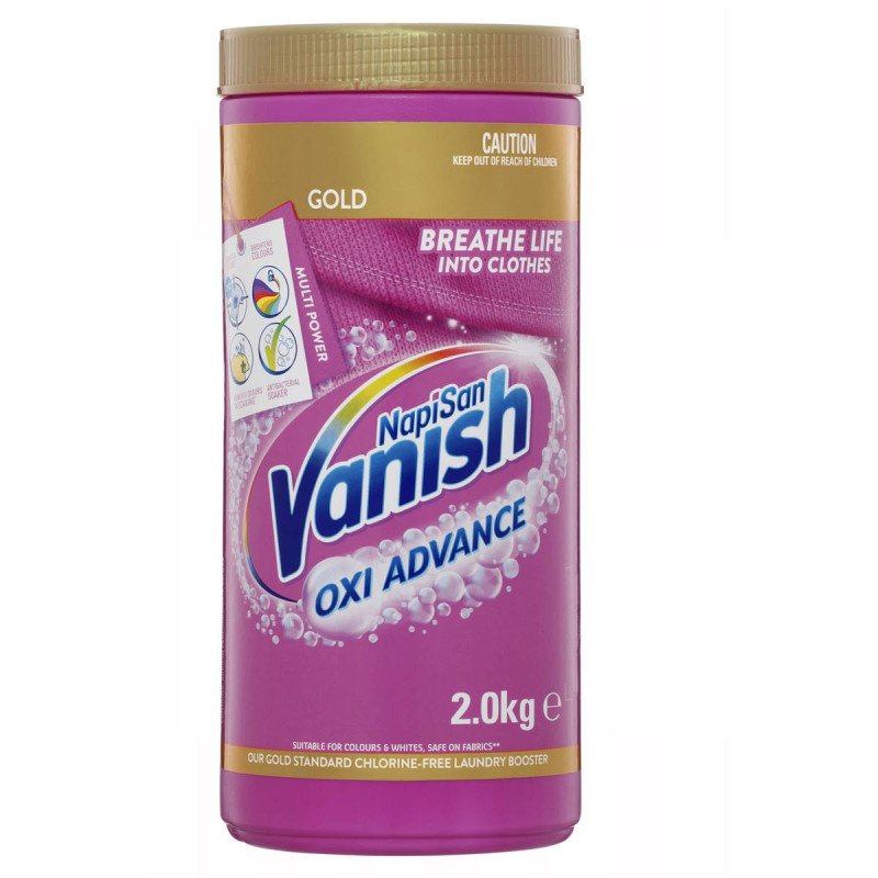 Vanish Gold Oxi Advance Multi Power Stain Remover & Laundry Booster Powder 2kg May 2025