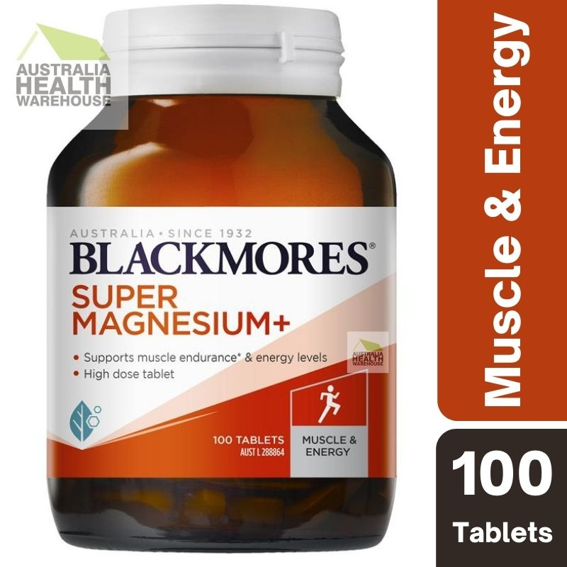 Blackmores Super Magnesium Plus 100 Tablets August 2025