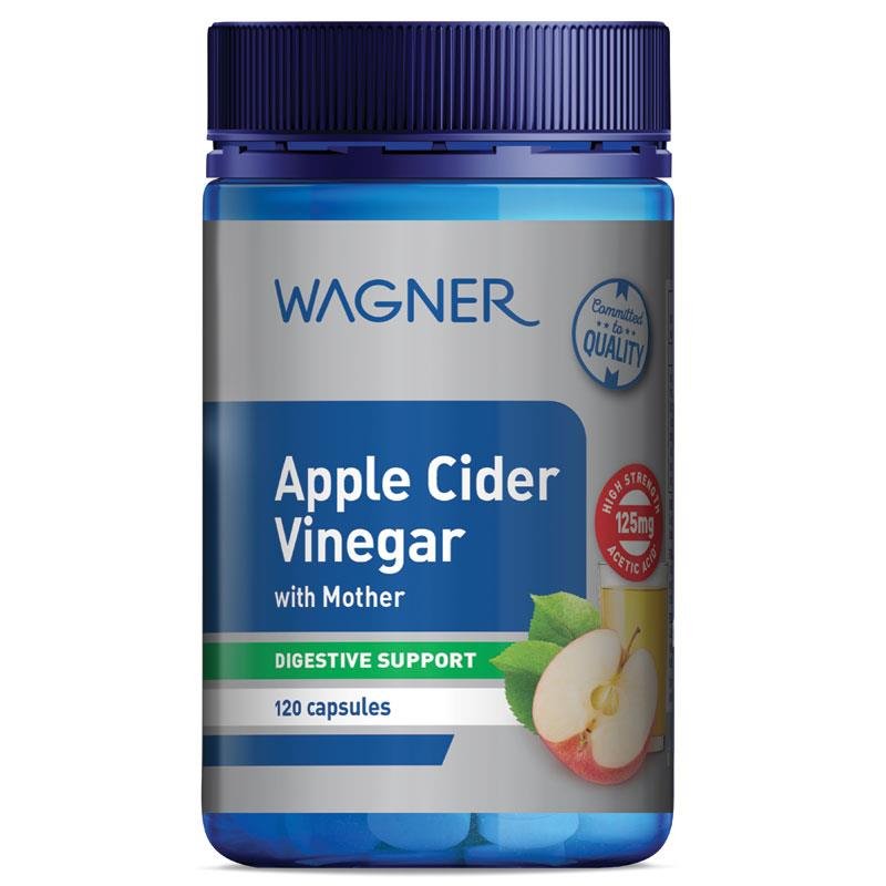 Wagner Apple Cider Vinegar with Mother 120 Capsules September 2026