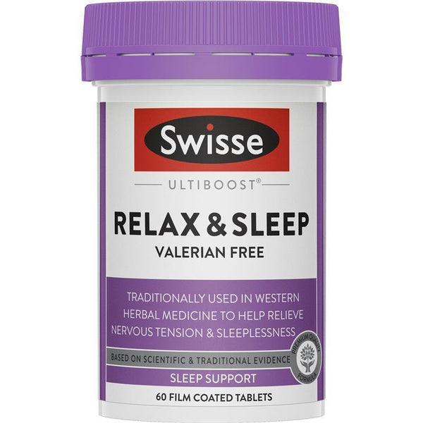 Swisse Ultiboost Relax & Sleep 60 Tablets March 2025