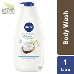Nivea Rich Lather Coconut & Jojoba Oil Body Wash 1 Litre