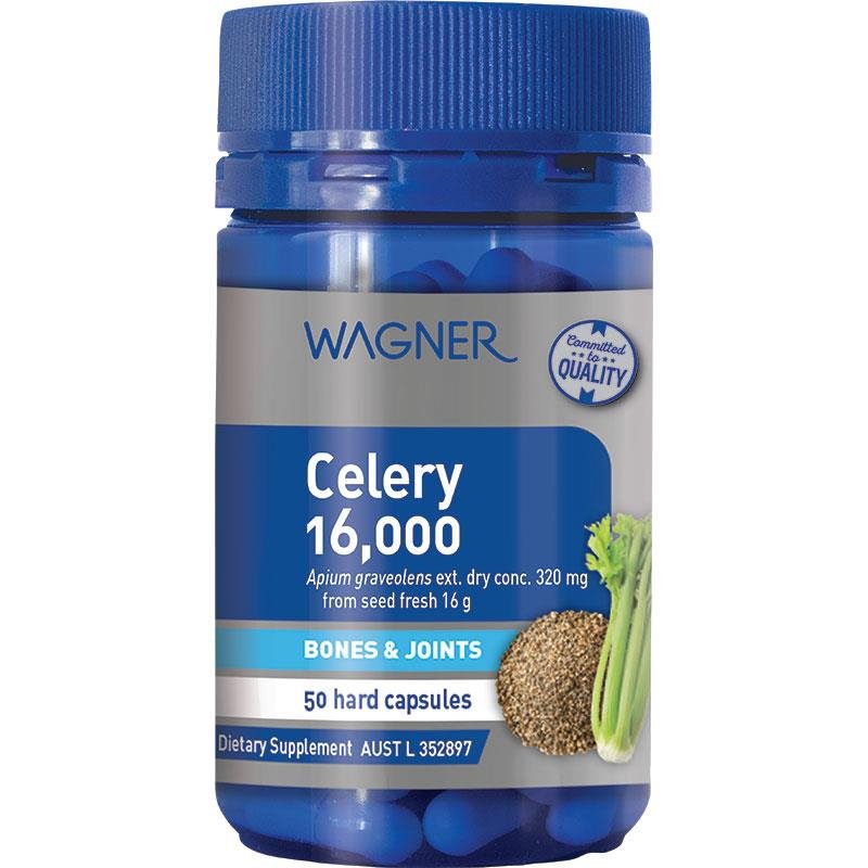 [Expiry: 05/2026] Wagner Celery 16000mg 50 Capsules