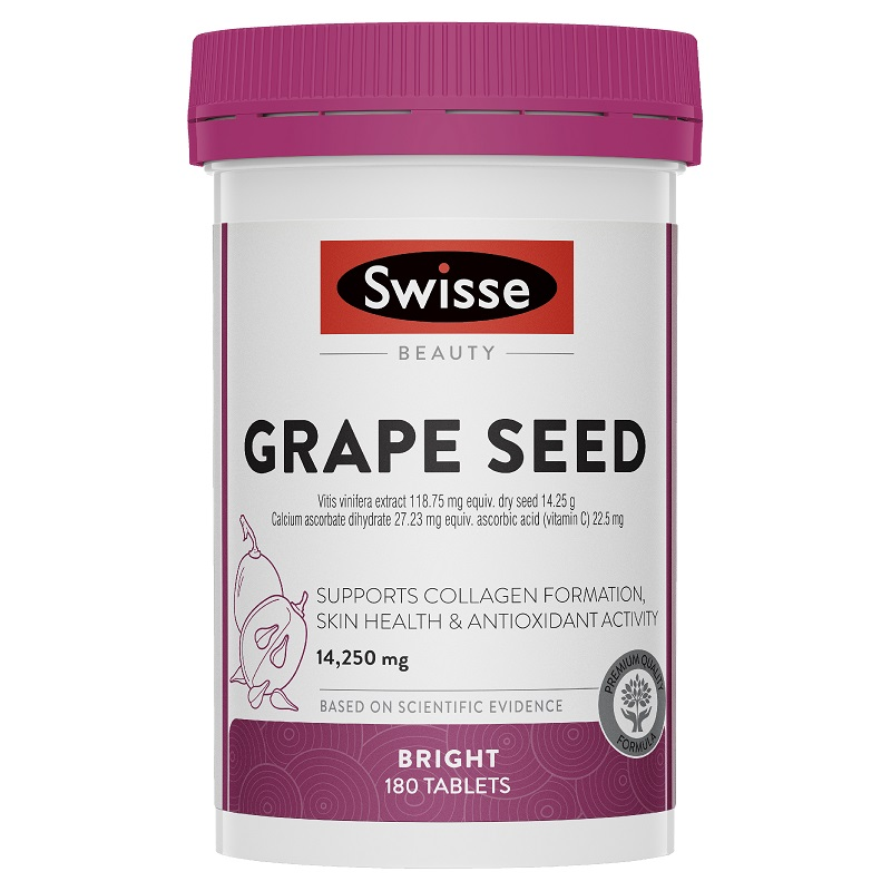 Swisse Ultiboost Grape Seed 14,250mg 180 Tablets May 2026