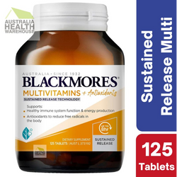 Blackmores Sustained Release Multivitamins + Antioxidants 125 Tablets October 2024