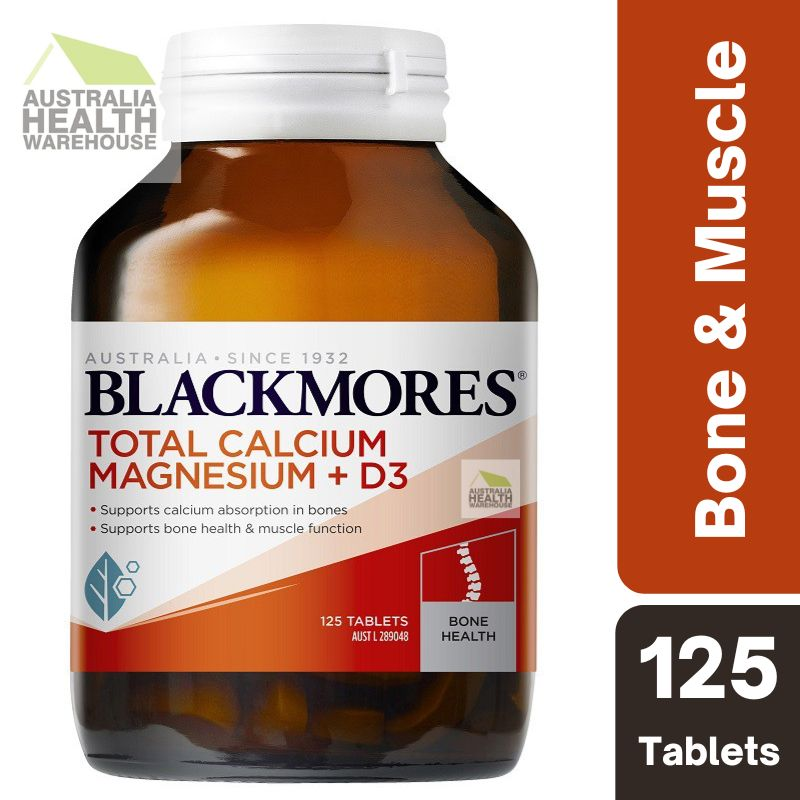 [CLEARANCE: 08/03/2024] Blackmores Total Calcium Magnesium + D3 125 Tablets