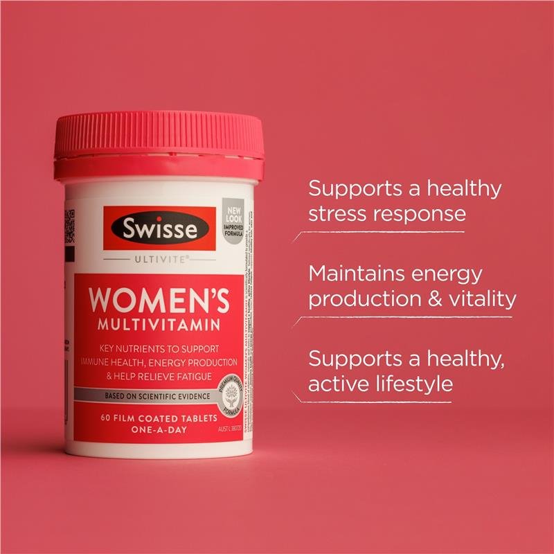 Swisse Women's Ultivite Multivitamin 60 Tablets November 2025