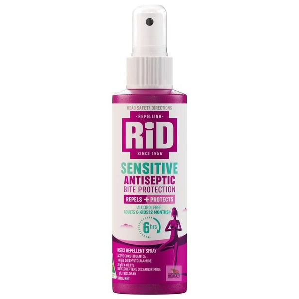 Rid Sensitive Antiseptic Bite Protection Pump Spray 100mL EXP: 08/2028