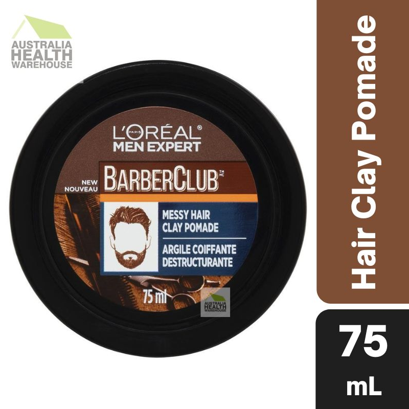 L'Oreal Men Expert Barber Club Messy Hair Clay Pomade - Medium Hold 75mL