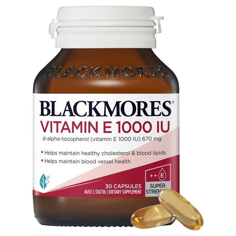 Blackmores Vitamin E 1000IU 30 Capsules September 2026