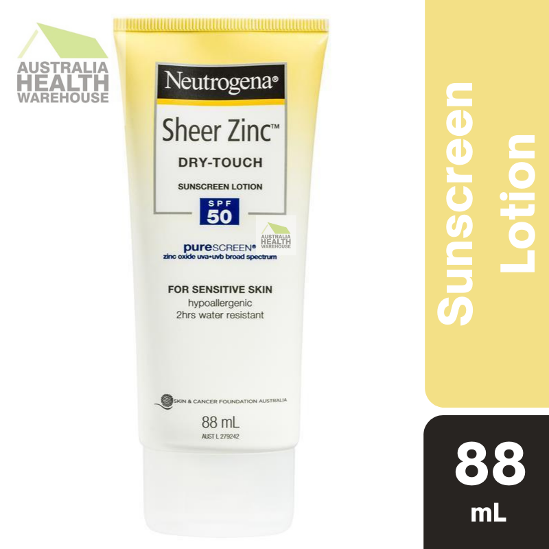 Neutrogena Sheer Zinc Dry-Touch Sunscreen Lotion 88mL May 2024