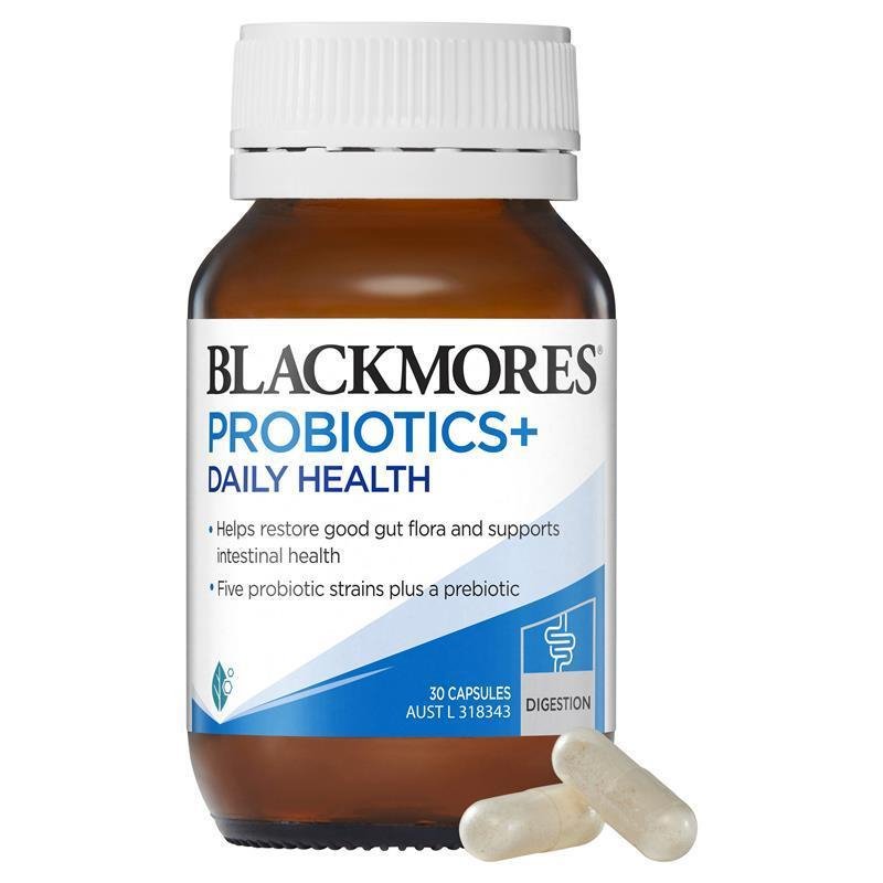 Blackmores Probiotics+ Daily Health 30 Capsules March 2024
