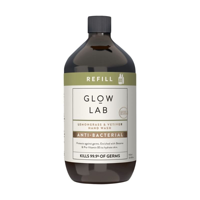 [Expiry: 08/2025] Glow Lab Lemongrass & Vetiver Hand Wash Anitbacterial Refill 900mL