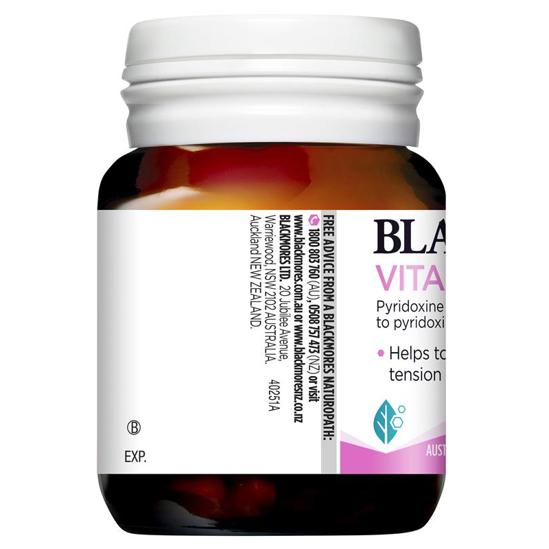 [Expiry: 07/2026] Blackmores Vitamin B6 40 Tablets