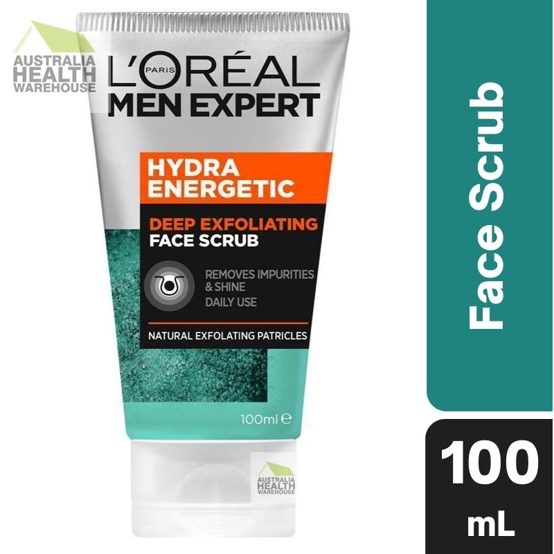 L'Oreal Men Expert Hydra Energetic Deep Exfoliating Face Scrub 100mL