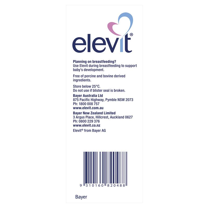 Elevit Pre-conception & Pregnancy Multivitamin 100 Tablets January 2025
