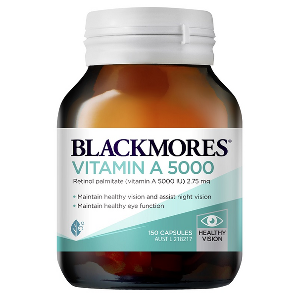 Blackmores Vitamin A 5000IU 150 Capsules November 2024