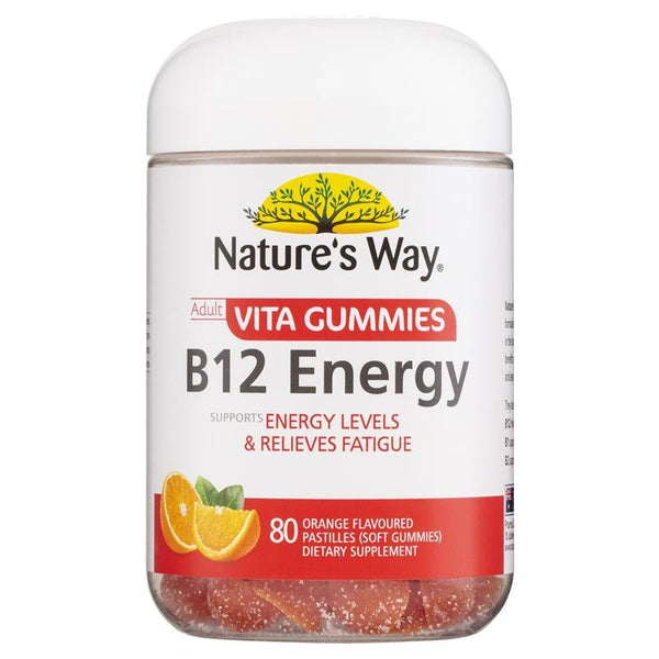 [CLEARANCE: 06/2024] Nature's Way Adult Vita Gummies B12 Energy 80 Gummies