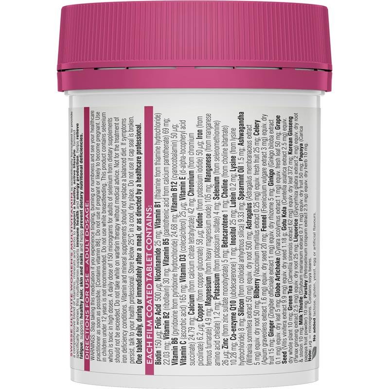 Swisse Ultivite Women's Multivitamin 120 Tablets June 2024