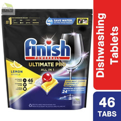 Finish Powerball Ultimate Pro All in 1 Dishwasher Tablets Lemon 46 Pack