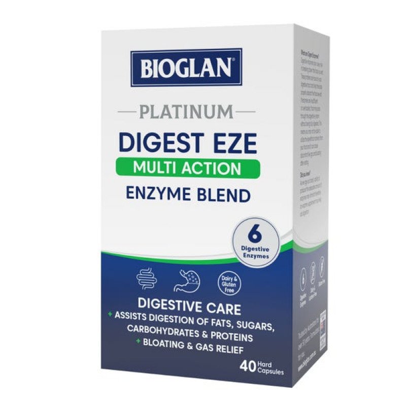 Bioglan Platinum Digest Eze 40 Capsules February 2025